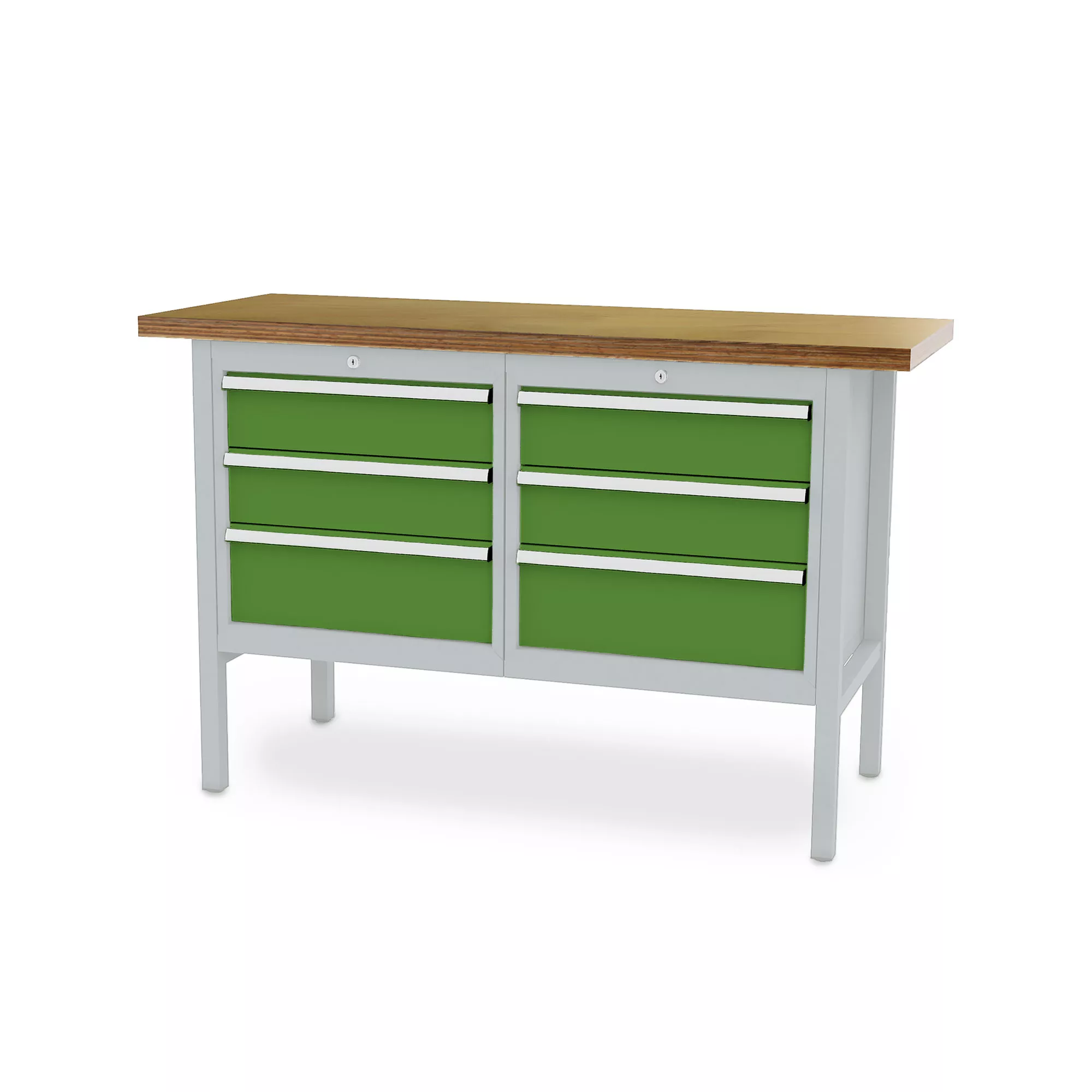 Werkbank mit 6 Auszügen 1500x600x960