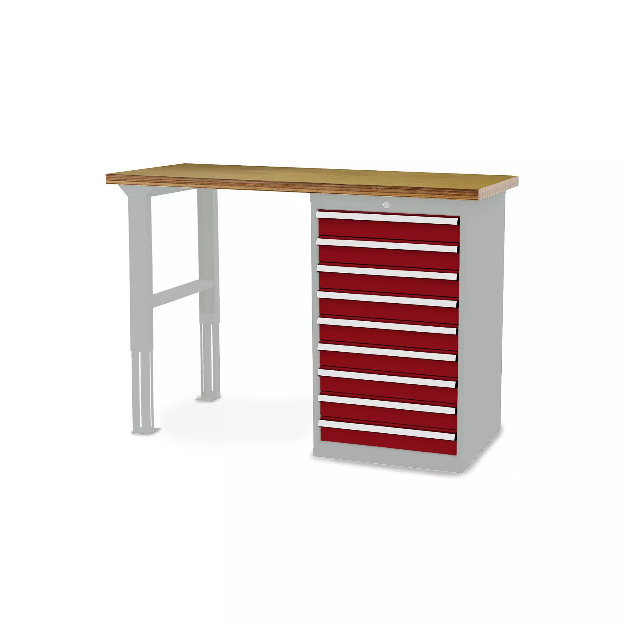 Werkbank mit 9 Auszügen 1500x600x1060