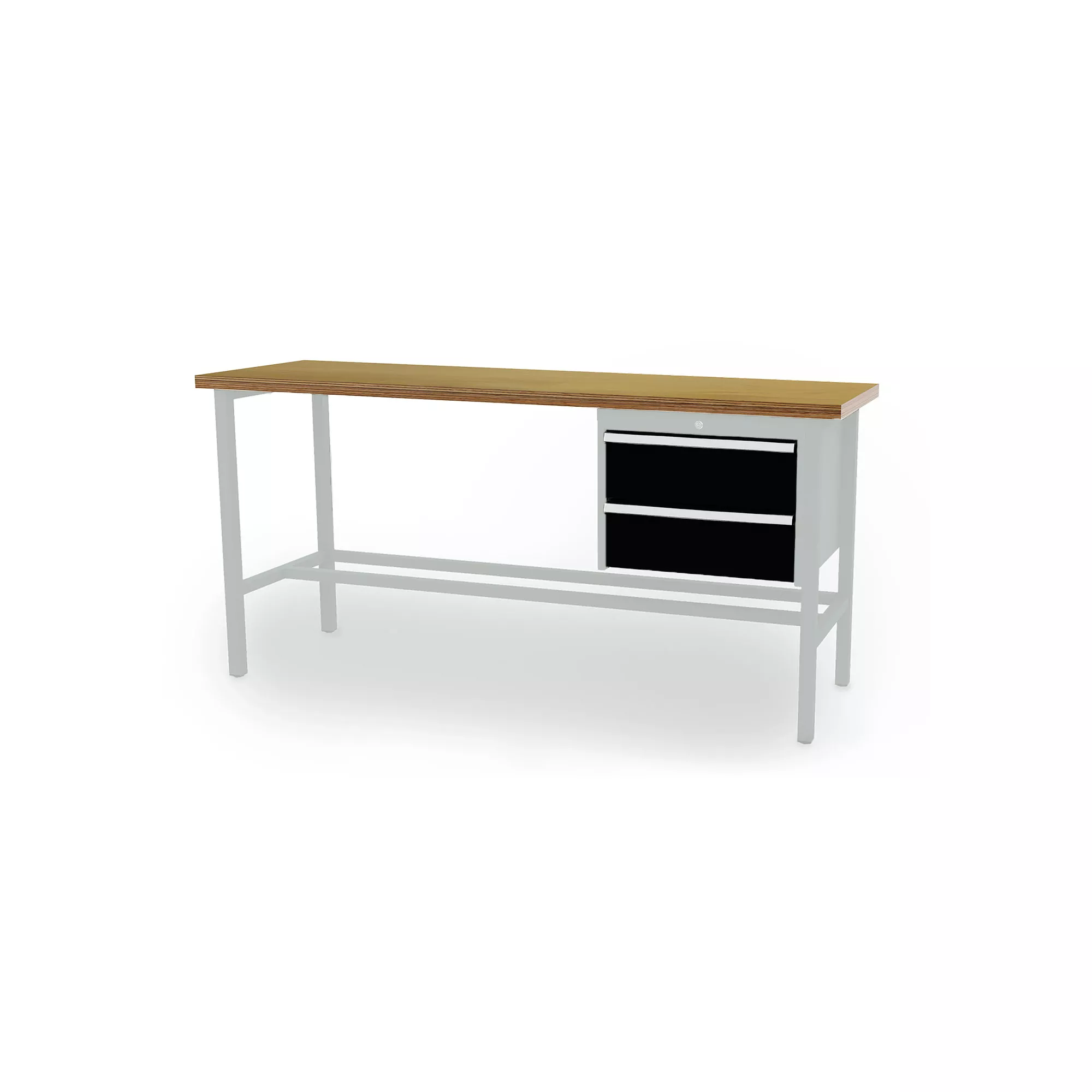 Arbeitstisch 2 Auszüge 2000x600x960