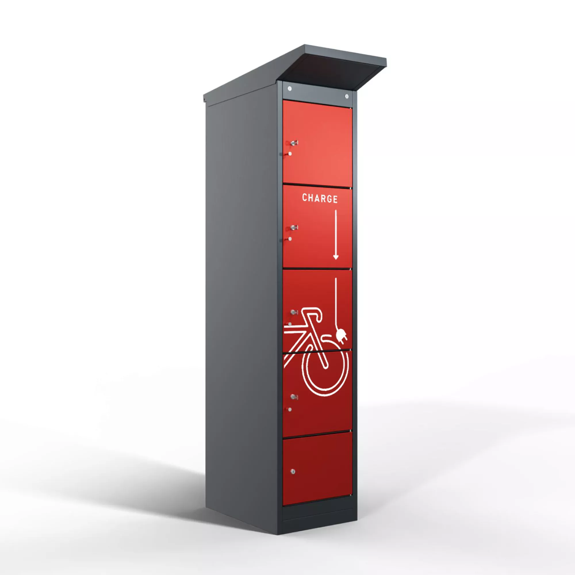 E-Bike-Ladestation 4 Ladefächer