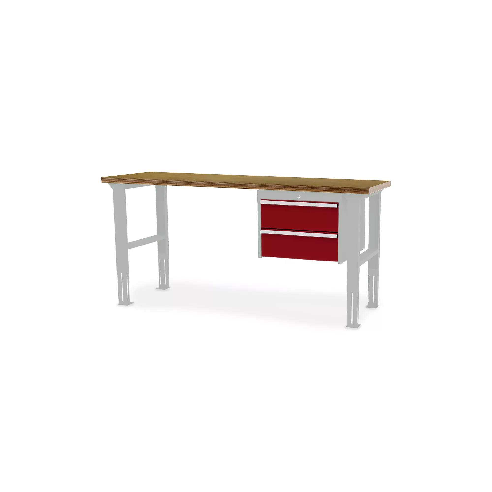 Arbeitstisch höhenverstellbar 2 Auszüge 2000x600x760-1060