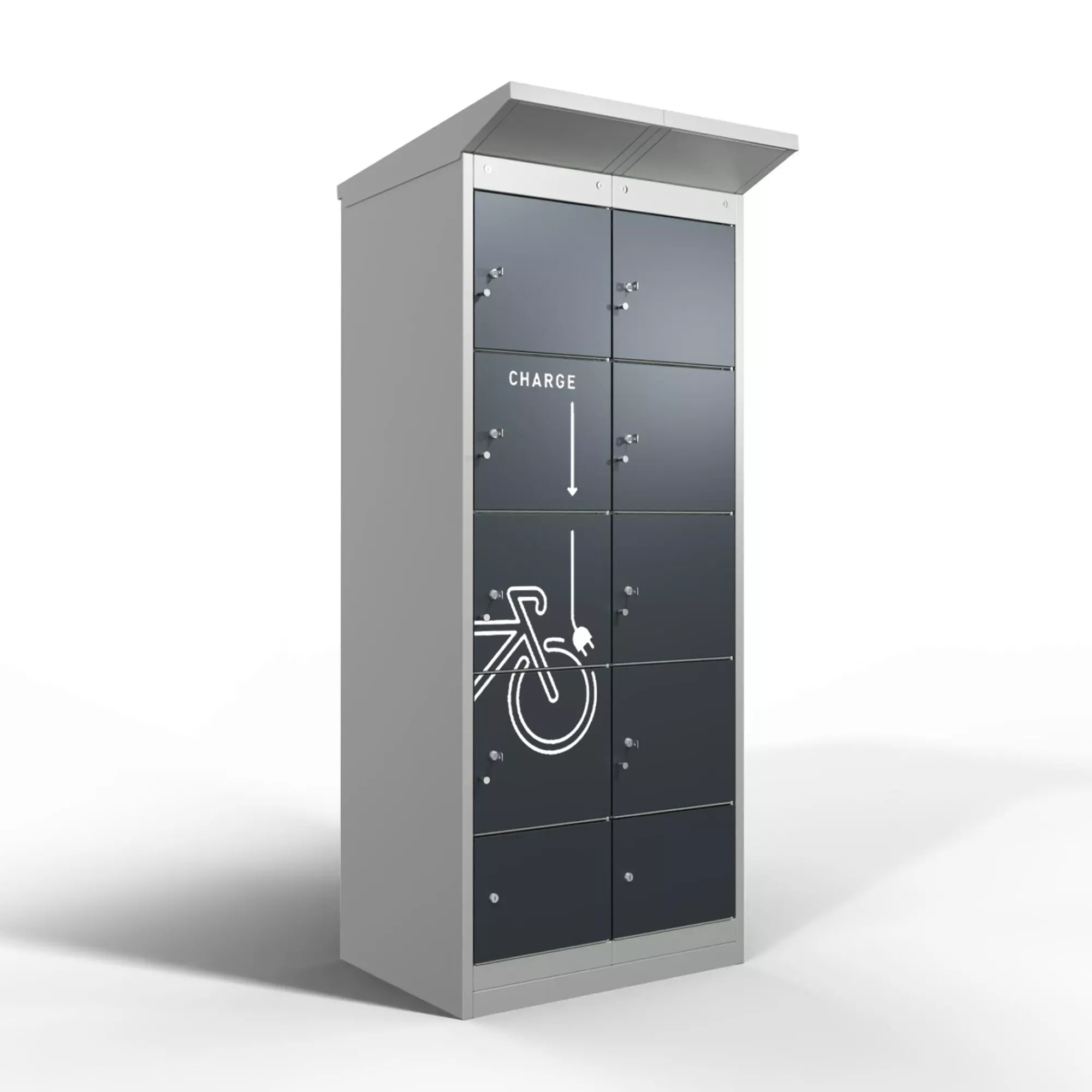 E-Bike-Ladestation 8 Ladefächer