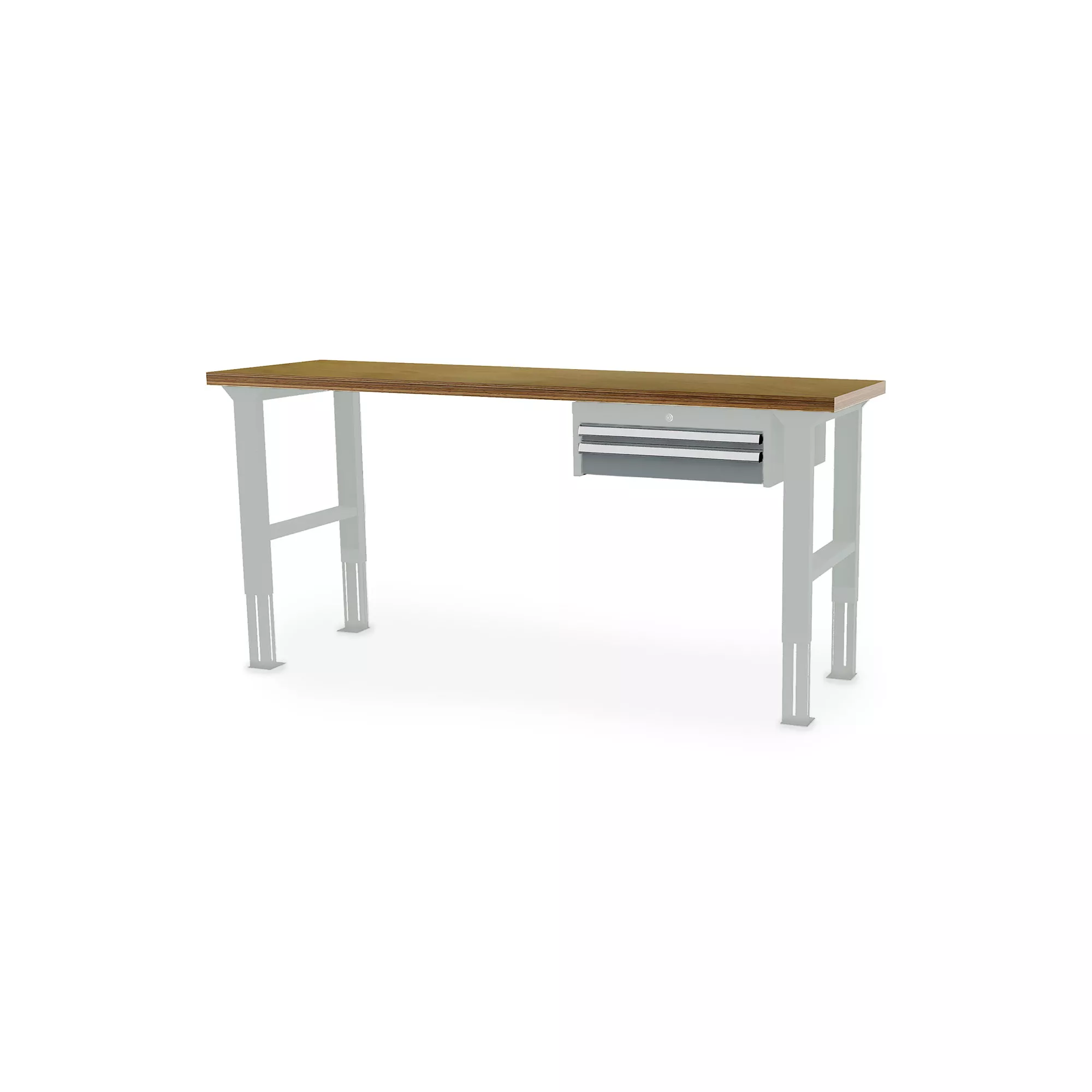 Arbeitstisch höhenverstellbar 2 Auszüge 2000x600x760-1060