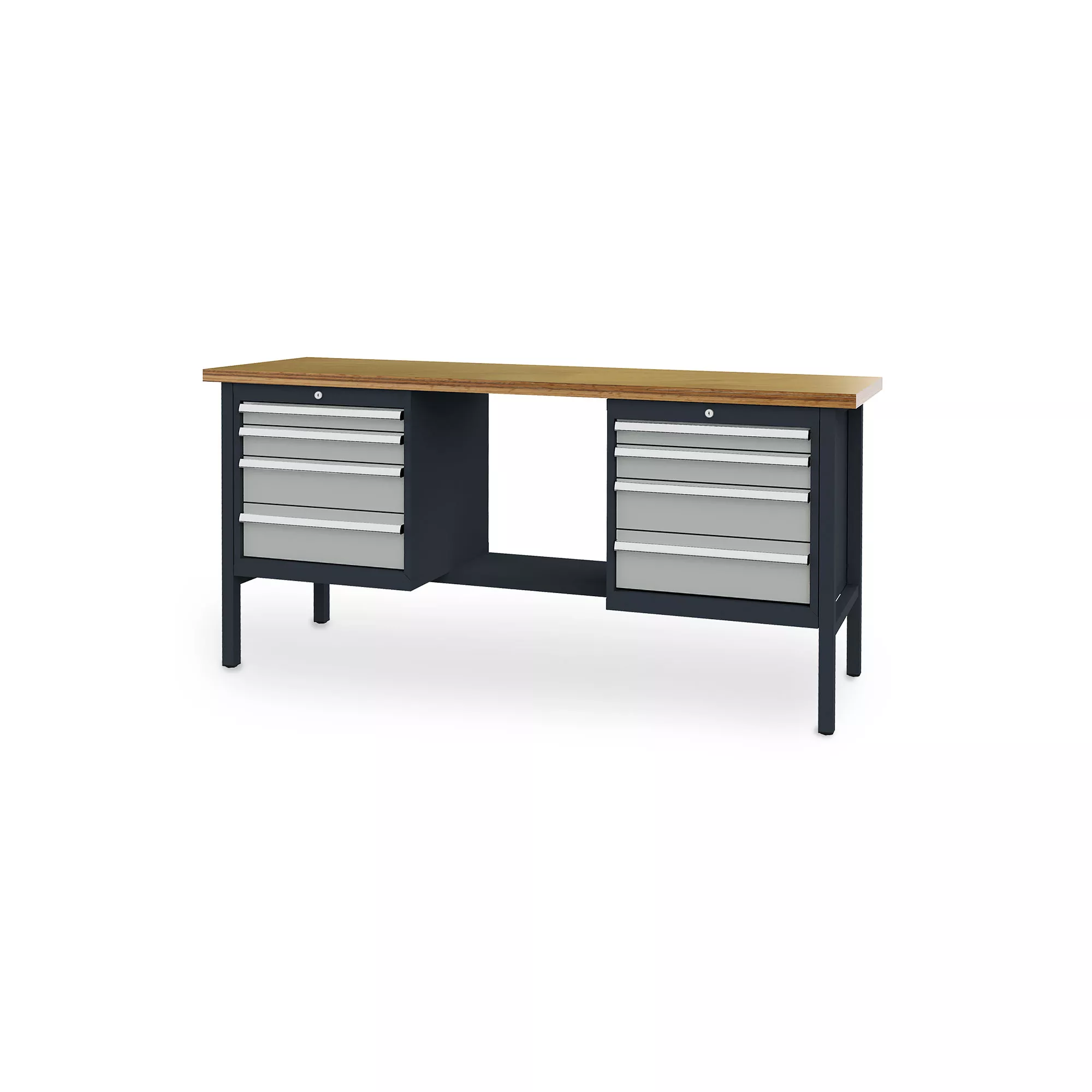 Werkbank mit 8 Auszügen 2000x600x960