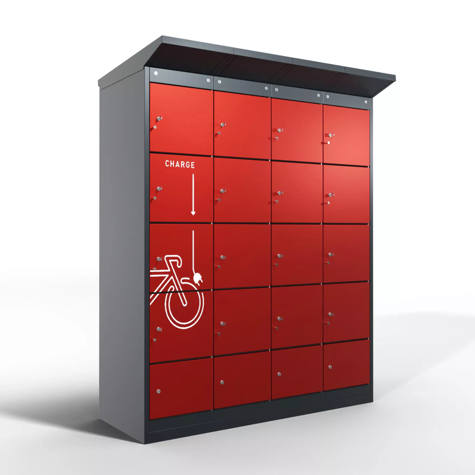 E-Bike-Ladestation 16 Ladefächer