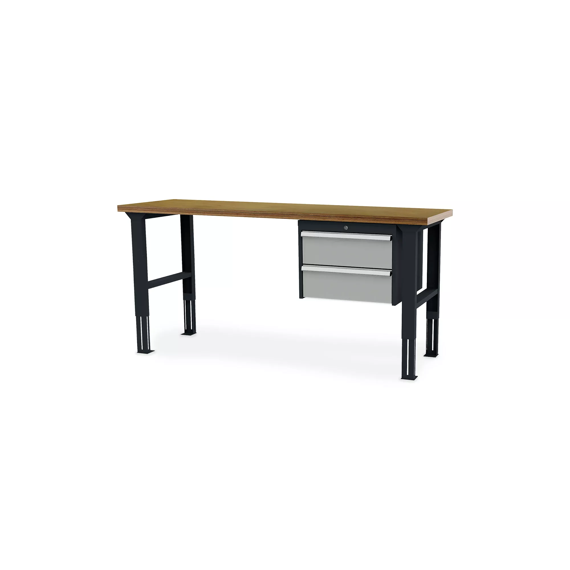 Arbeitstisch höhenverstellbar 2 Auszüge 2000x600x760-1060
