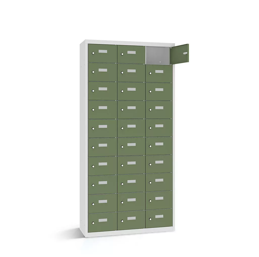 Wertfachschrank 30 Fächer 118x30 cm