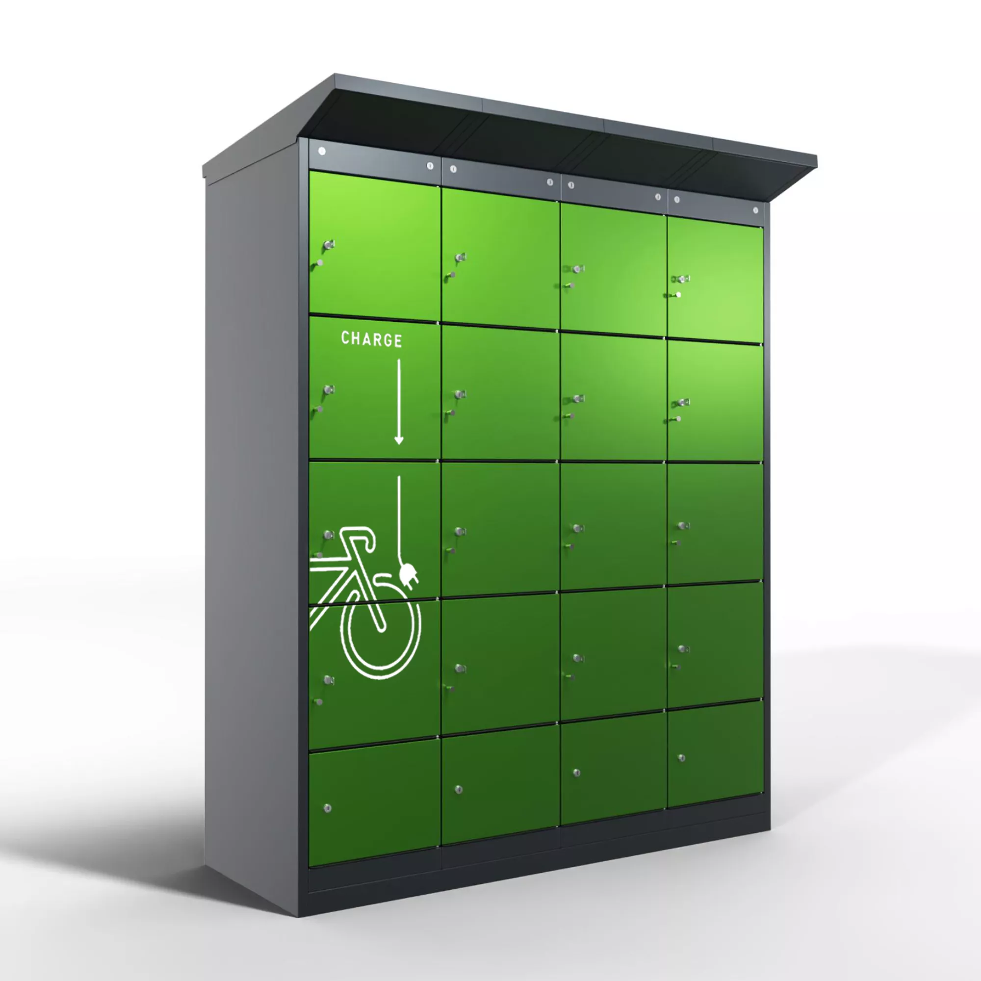 E-Bike-Ladestation 16 Ladefächer