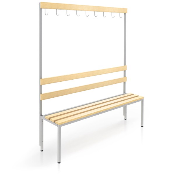 rotstahl® Sitzbank mit Hakenleiste 150 cm