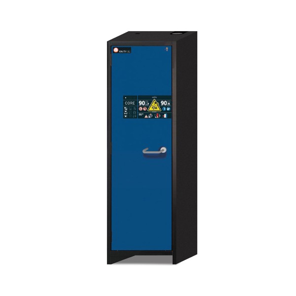 rotstahl® CORE Store Akku-Sicherheitsschrank mit einer Tür geschlossen